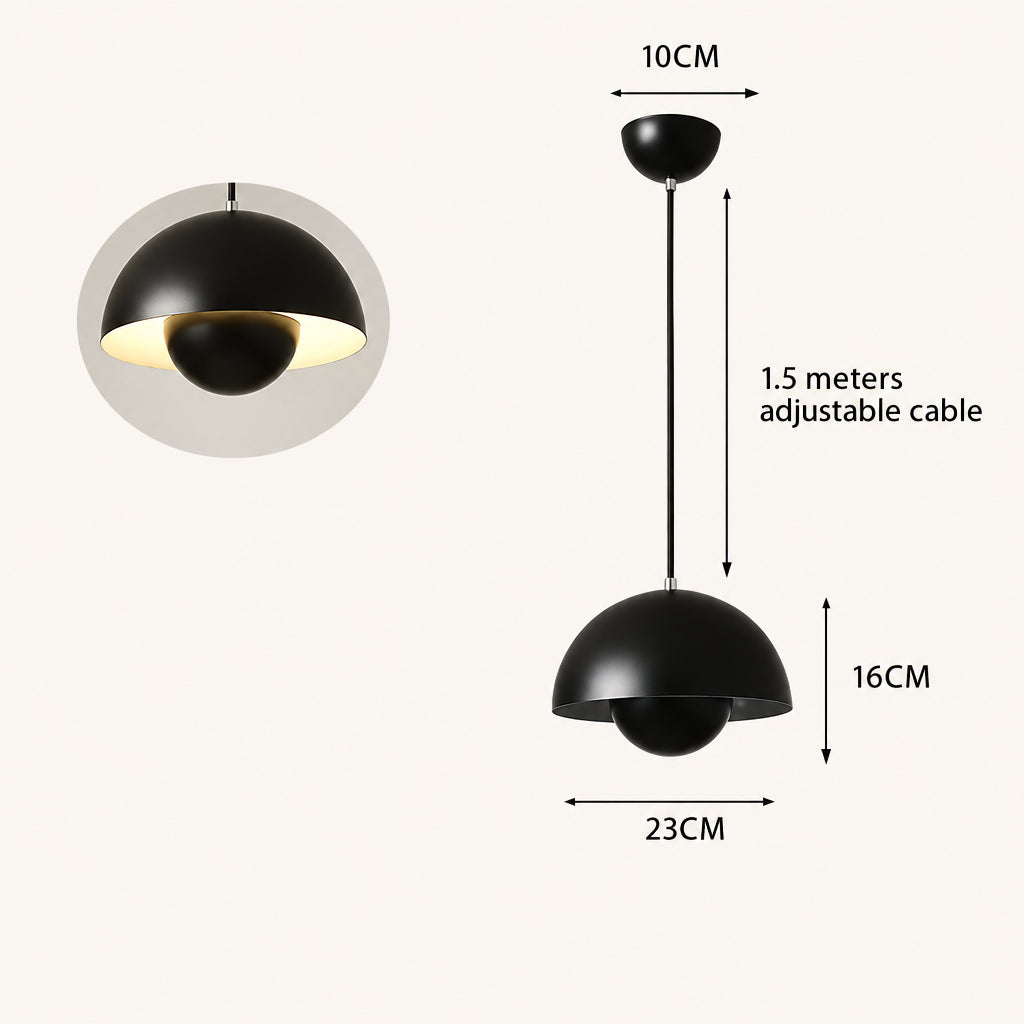 IRIS Flower Bud Metal Pendant Light — additional product view 9