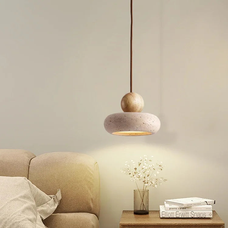NARA Natural Yellow Stone Pendant Light — additional product view 2