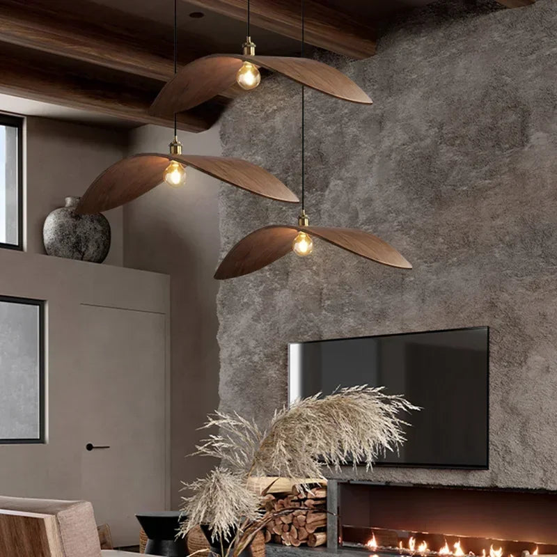WING Wood and Metal Pendant Light — additional product view 6