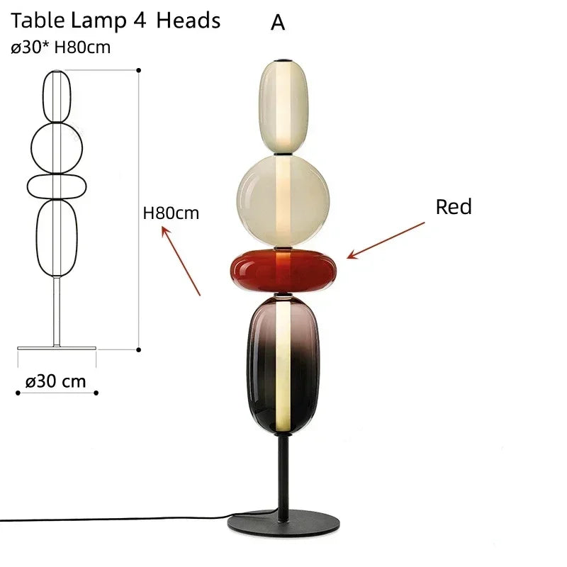 TOTEMA Colored Glass Table and Floor Lamp — additional product view 13