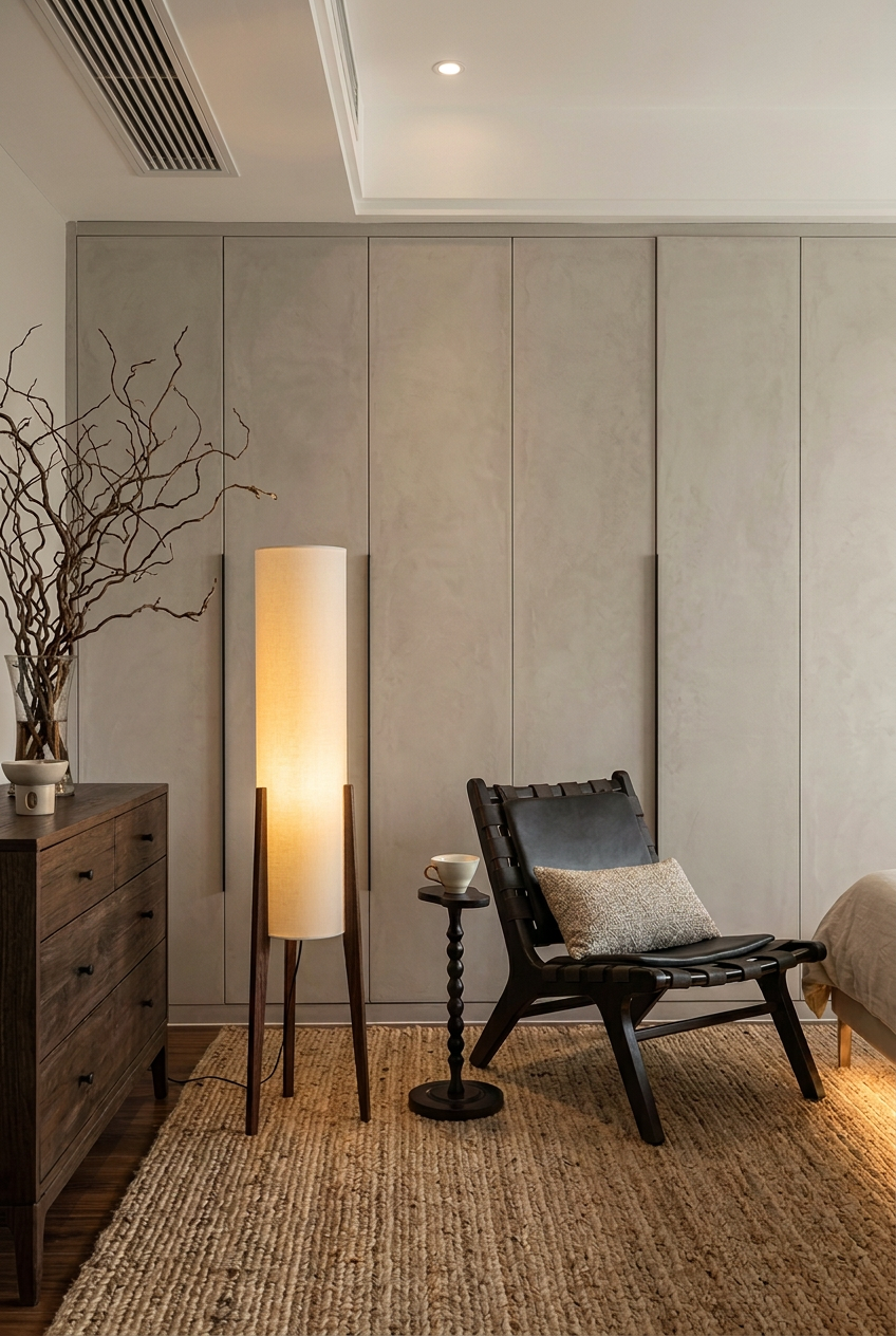 SELVA Solid Wood and Fabric Floor Lamp — additional product view 5
