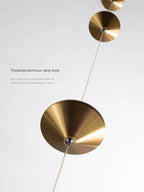 Lampada da terra LED con coni in metallo