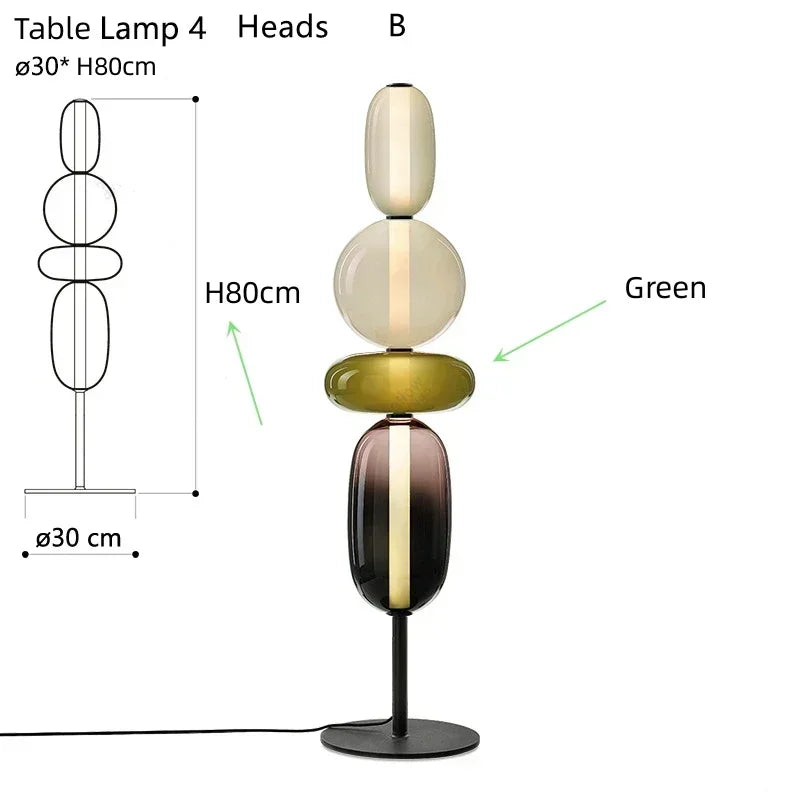 TOTEMA Colored Glass Table and Floor Lamp — additional product view 21