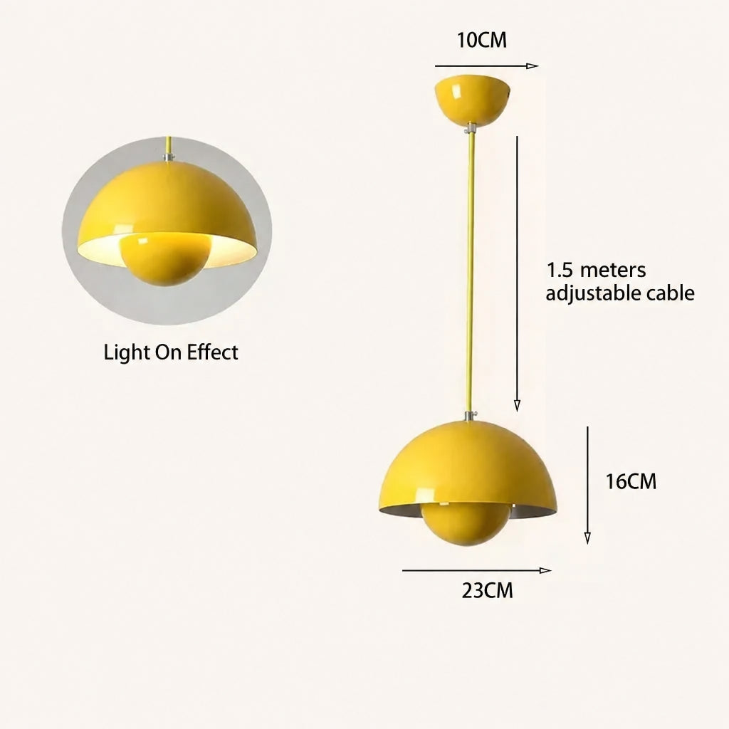 IRIS Flower Bud Metal Pendant Light — additional product view 14
