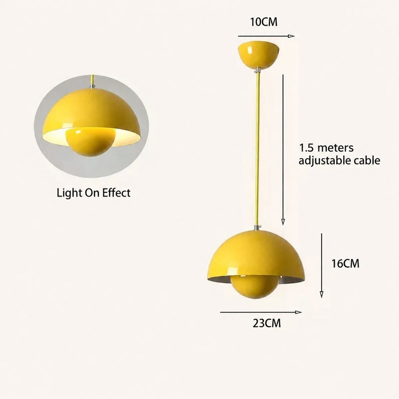 IRIS Flower Bud Metal Pendant Light — additional product view 14