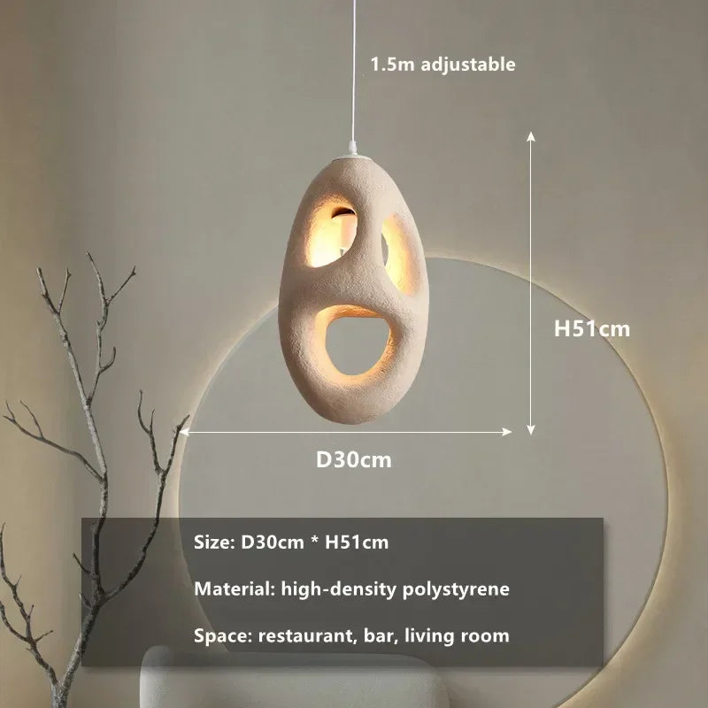 QUIETE Wabi-Sabi Resin Pendant Light — additional product view 9