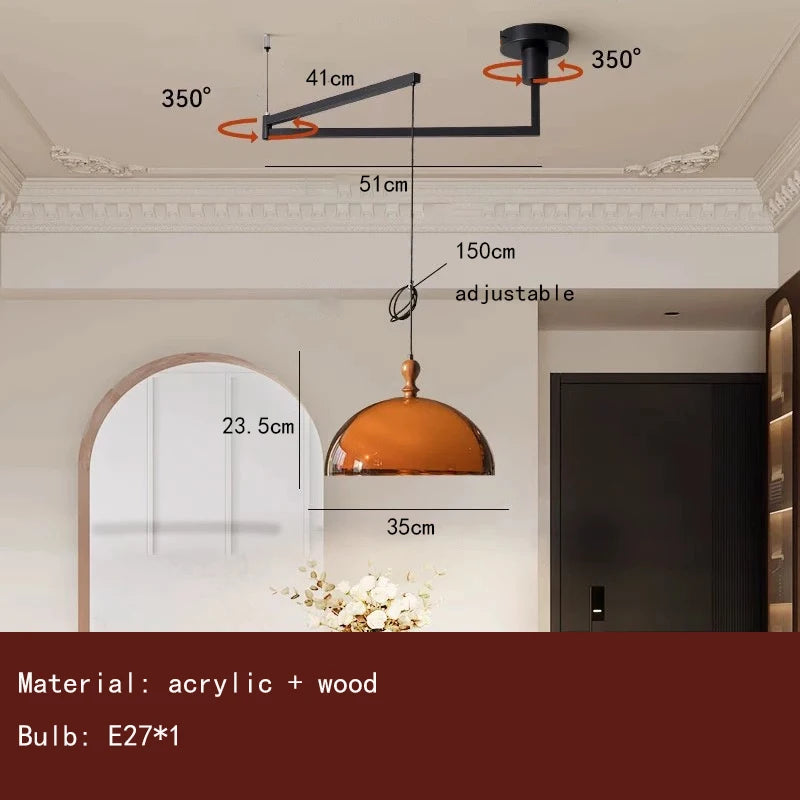 NIVA Acrylic Shade Pendant Light — additional product view 17