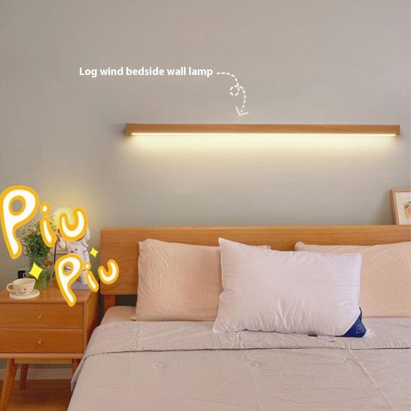 LINJA Wooden LED Wall Lamp - Modern Linear Design