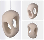 Lampada Sospensione Design Scultoreo Beige | Luce Soffusa Nordico Giapponese E27