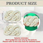 Paracolpi Intrecciato a Treccia - Set 2 Pezzi - Cuscino Lungo Decorativo in Peluche 40cm