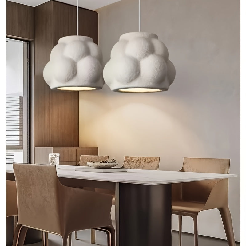 Lampada Sospensione Wabi-Sabi Bianca | Design Organico Minimalista Giapponese E27