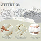 Paracolpi Intrecciato a Treccia - Set 2 Pezzi - Cuscino Lungo Decorativo in Peluche 40cm