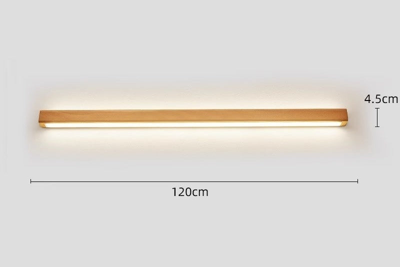 LINJA Wooden LED Wall Lamp - Modern Linear Design