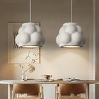 Lampada Sospensione Wabi-Sabi Bianca | Design Organico Minimalista Giapponese E27