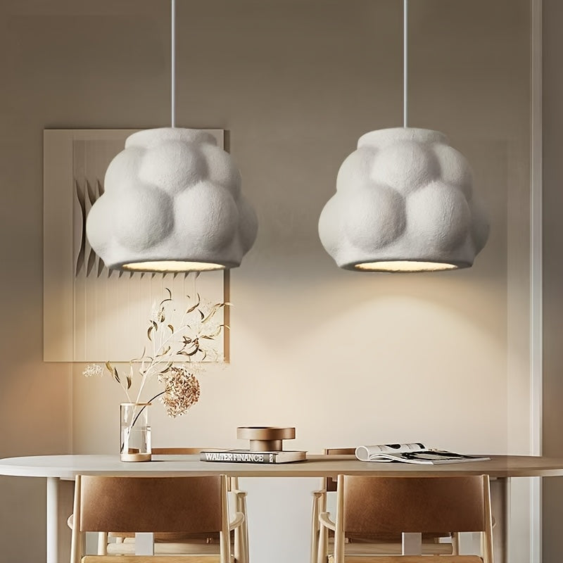 Lampada Sospensione Wabi-Sabi Bianca | Design Organico Minimalista Giapponese E27