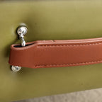 Poggiapiedi Imbottito in Ecopelle - Design Contemporaneo con Struttura in Legno per Soggiorno, Ingresso e Studio