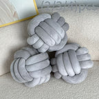 Cuscino Decorativo a Nodo in Velluto - Set 2/3/4 Pezzi - Design Geometrico Minimalista 22x22cm