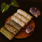 Kit Incenso Profumatore 6 Bastoncini Salvia Bianca Rosmarino Artemisia Decorazione Casa