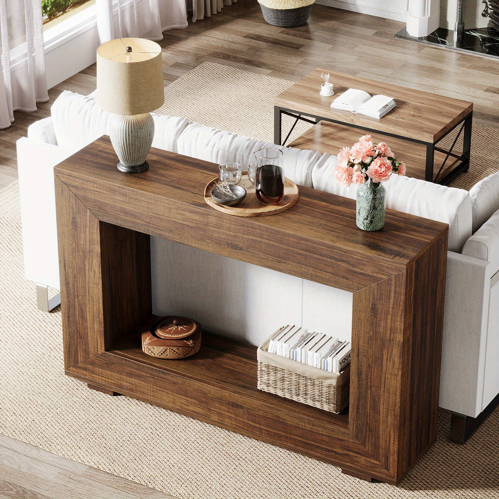 BORG Dark Walnut Entryway Console Table — additional product view 4
