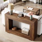 BORG Dark Walnut Entryway Console Table — additional product view 4