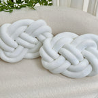 Paracolpi Intrecciato a Treccia - Set 2 Pezzi - Cuscino Lungo Decorativo in Peluche 40cm
