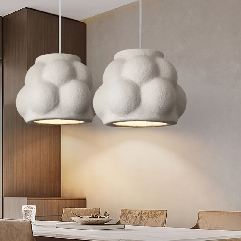 Lampada Sospensione Wabi-Sabi Bianca | Design Organico Minimalista Giapponese E27