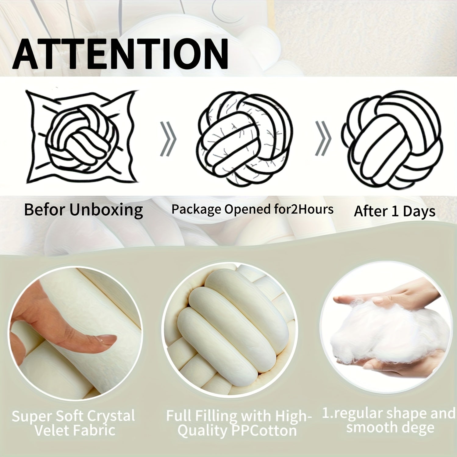 Cuscino Decorativo a Nodo in Velluto - Set 2/3/4 Pezzi - Design Geometrico Minimalista 22x22cm