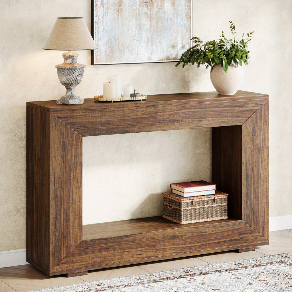 BORG Dark Walnut Entryway Console Table — additional product view 2