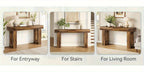 Console Rovere 160cm - Tavolo Ingresso Design Contemporaneo Marrone Naturale