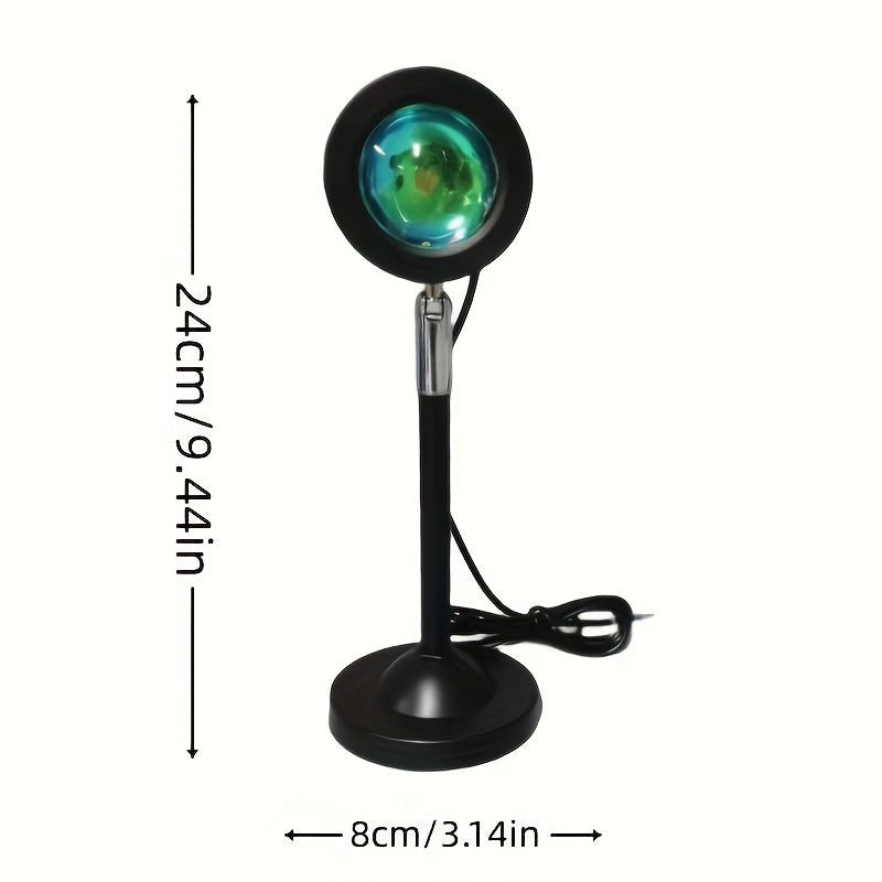 Lampada Proiettore Tramonto LED RGB 16 Colori con Telecomando USB