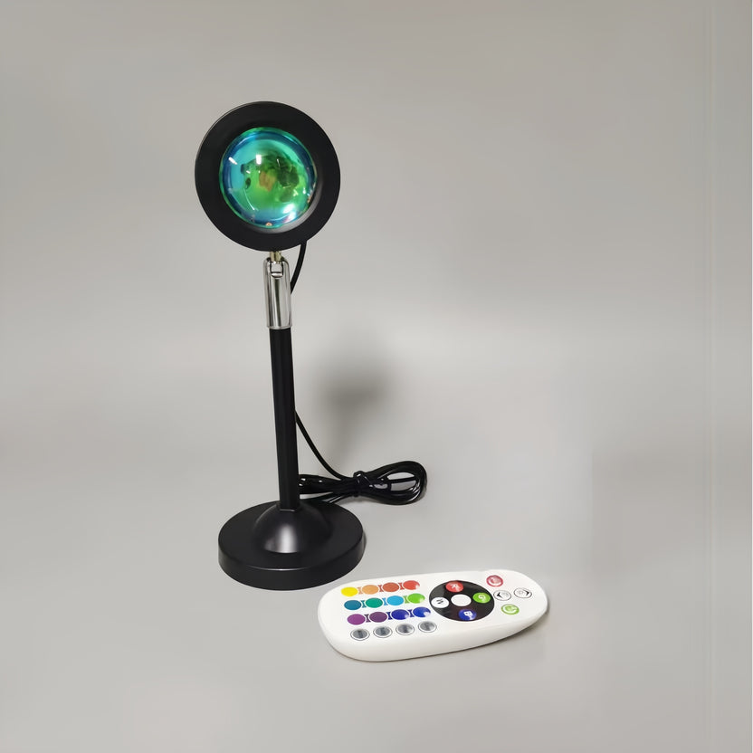 Lampada Proiettore Tramonto LED RGB 16 Colori con Telecomando USB