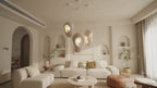 SKULPTA Sculptural Beige Pendant Light